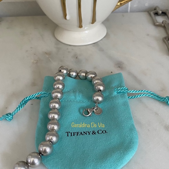 𝐓𝐢𝐟𝐟𝐚𝐧𝐲&𝐂𝐨. 𝐒𝐭𝐞𝐫𝐥𝐢𝐧𝐠 𝐒𝐢𝐥𝐯𝐞𝐫 𝐁𝐞𝐚𝐝 𝐁𝐫𝐚𝐜𝐞𝐥𝐞𝐭. - Picture 3 of 5